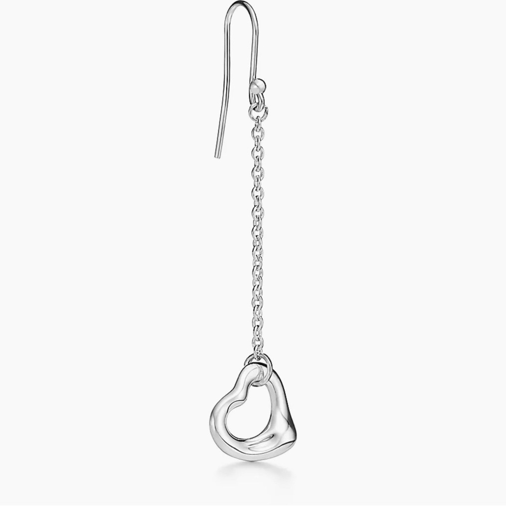 Tiffany and Co. Open Heart Drop Earrings
